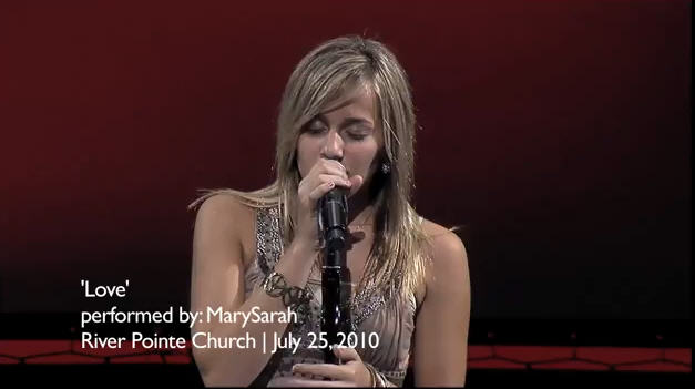 Mary Sarah performing "LOVE"