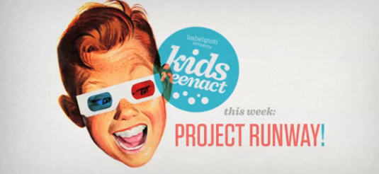 Project Runway re-enactment done by kids